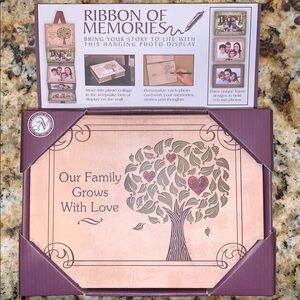 Family Tree Ribbon of Memories Hanging Photo Collage